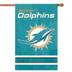 Miami Dolphins Applique Banner Flag