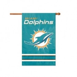 Miami Dolphins Applique Banner Flag