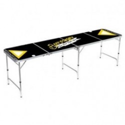 Mesa de Beer Pong-Negra Amarilla