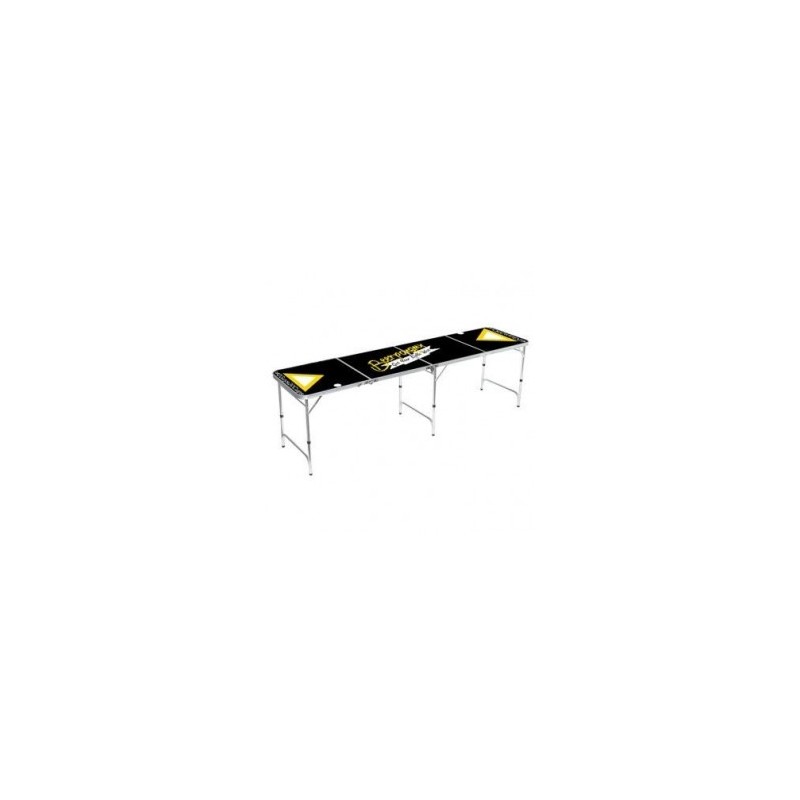 Mesa de Beer Pong-Negra Amarilla
