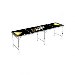 Mesa de Beer Pong-Negra Amarilla