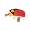 REIZ Par Raqueta para Ping Pong Tenis Mesa + 3 Pelotas Deporte Entrenamiento Xmas Christmas la Navidad
