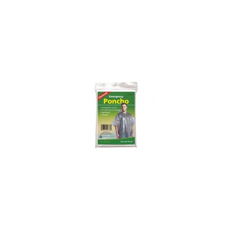 Impermeable de Emergencia con Capucha Coghlans-Transparente