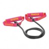 Liga de resistencia tubular con manijas Reebok I33052-Negro con Rosa