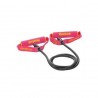 Liga de resistencia tubular con manijas Reebok I33052-Negro con Rosa