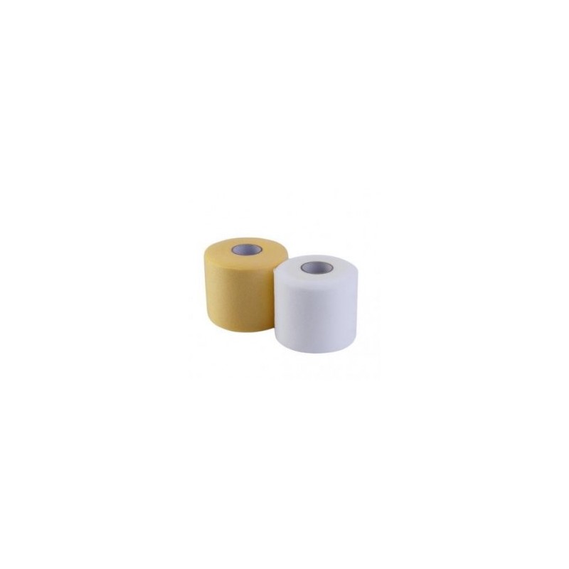 Envoltura protectora Guardia apoyo de la ayuda del tobillo elástico Deportes vendaje 7cm cinta * 27m Color blanco EH