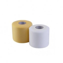 Envoltura protectora Guardia apoyo de la ayuda del tobillo elástico Deportes vendaje 7cm cinta * 27m Color blanco EH