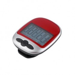 LCD saludable podómetro Monitor de Ejercicio Paso Contador Ayuda Dieta de Deportes Rojo