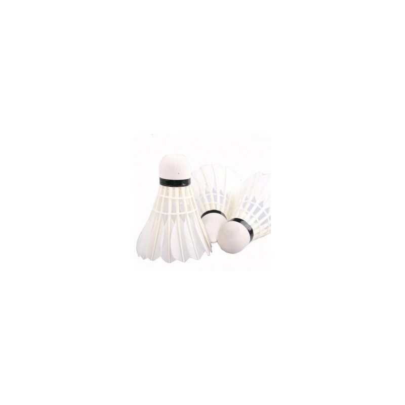 Elenxs 12 uds pluma de ganso Deportes Badminton Volantes de entrenamiento