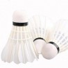 Elenxs 12 uds pluma de ganso Deportes Badminton Volantes de entrenamiento
