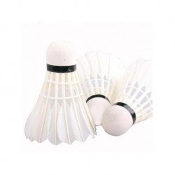 Elenxs 12 uds pluma de ganso Deportes Badminton Volantes de entrenamiento