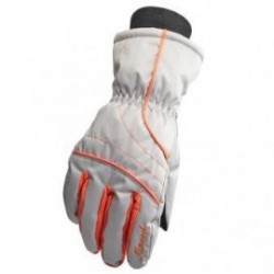 GUANTES DEPORTIVOS DE INVIERNO PARA HOMBRE MUJER PLATA+NARANJA