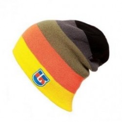 Sombreros de invierno Gorra de esquí de punto MO09-Amarillo