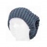 Gorro largo Smart Gorro tejido Modelo color liso estilo mate color increible -gris azulado