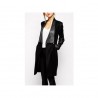 Las mujeres nuevas OEM Slim Fit largo abrigo de empalme Suede PU Chaqueta Cuero Sexy Negocios