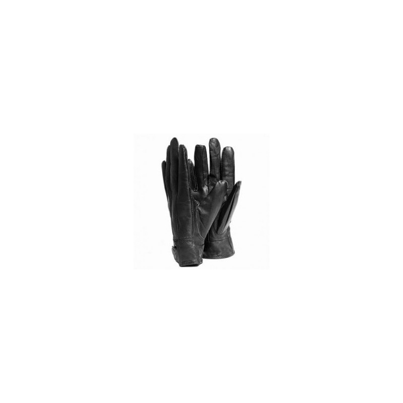 Guantes Blackmamut Mediano Paris color liso de Piel estilo mate Palma suave -negro