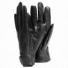 Guantes Blackmamut Mediano Paris color liso de Piel estilo mate Palma suave -negro