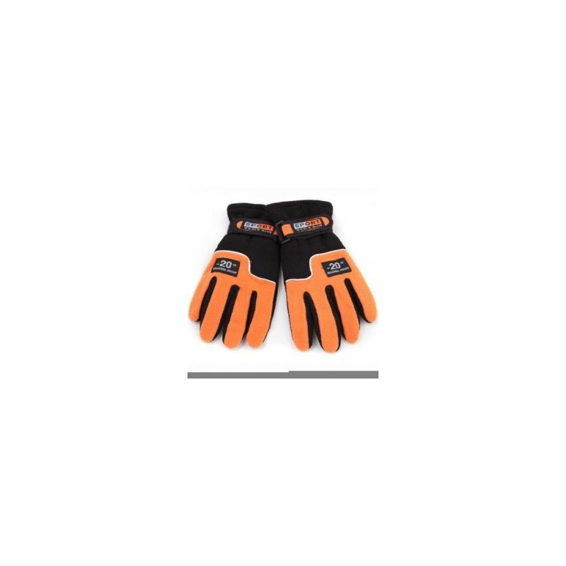 Elenxs Snowboard Cálido Invierno Mujeres Esquí Montar Motocicleta Guantes nueva naranja