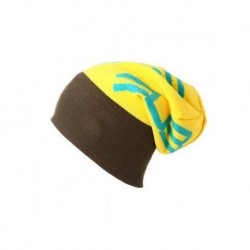 Sombreros de invierno Gorra de esquí de punto MO014-Amarillo
