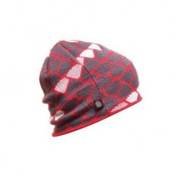 Sombreros de invierno Gorra de esquí de punto MO019-Rojo