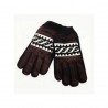 Guantes Termicos de Gamuza con Grecas Modelo Fashion-Café