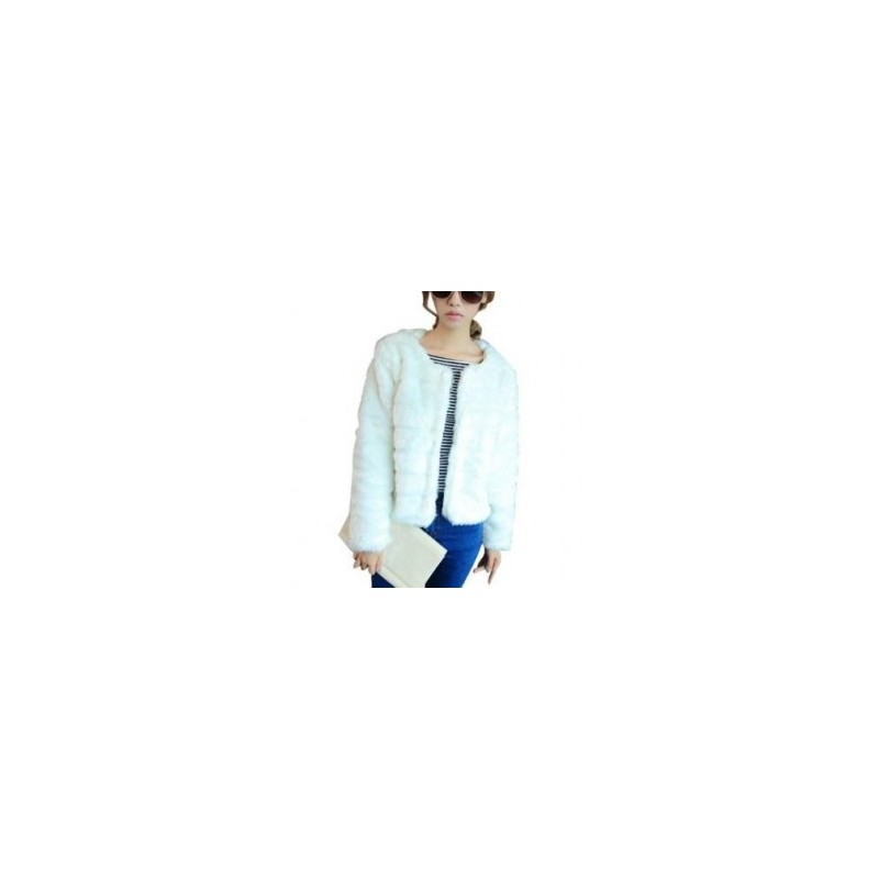 OEM Nueva y elegante mujer recortada invierno cálido y confortable Abrigo Piel Chaquetas