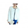 OEM Nueva y elegante mujer recortada invierno cálido y confortable Abrigo Piel Chaquetas
