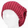 Gorro largo Smart Gorro tejido Modelo color liso estilo mate color increible -fresa