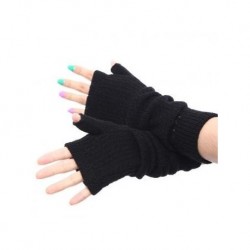 Guantes de Mujer invierno Guante de punto -Negro