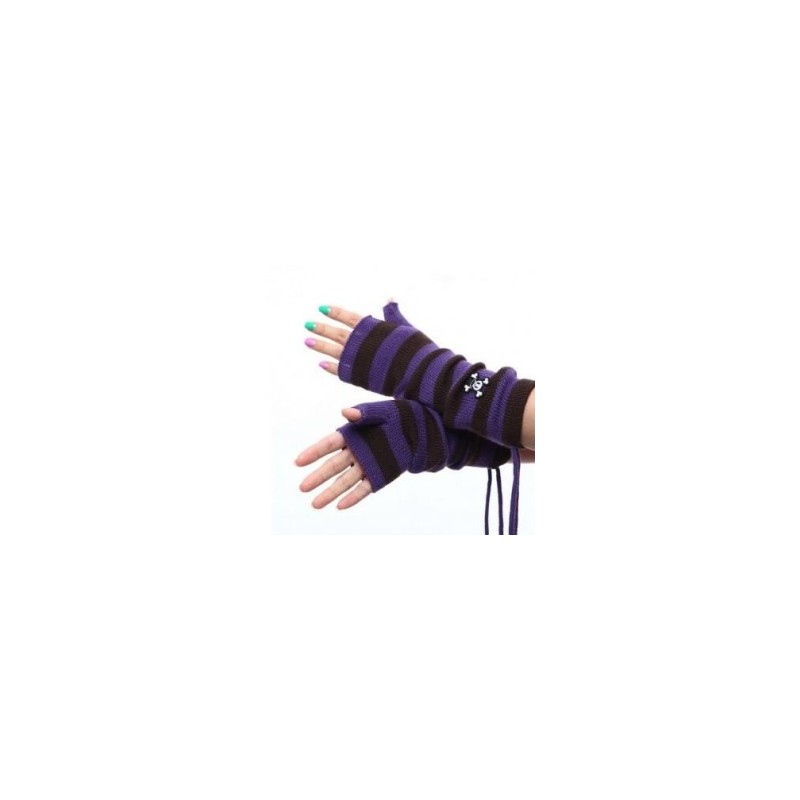 Guantes de Mujer invierno Guante de punto -Púrpura