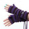 Guantes de Mujer invierno Guante de punto -Púrpura