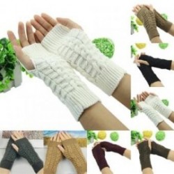 Wishmart Unisex Guantes suaves Mitones de calentador de brazo en invierno - Clarete