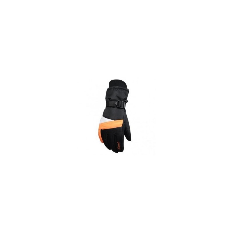 GUANTES DEPORTIVOS DE INVIERNO PARA HOMBRE MUJER BALNCO+NARANJA