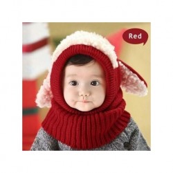 Gorro de Invierno Yucheer Tejida para Bebé-Rojo