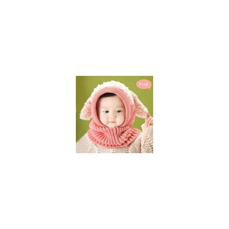 Gorro de Invierno Yucheer Tejida para Bebé-Rosado