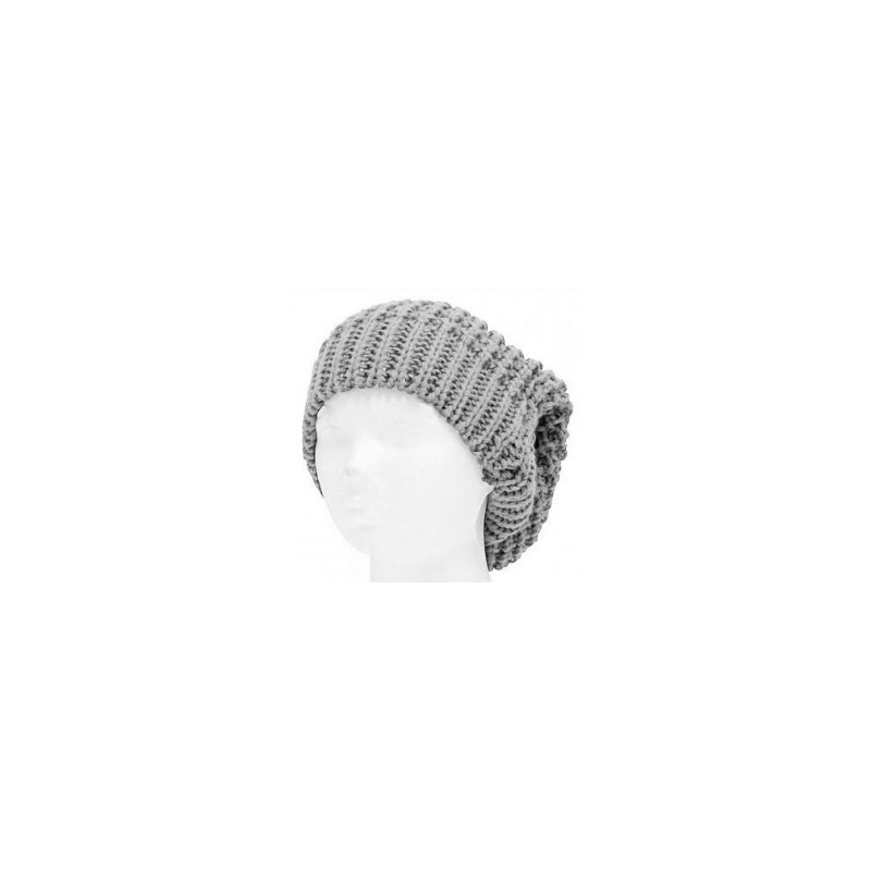 Gorro largo Smart Gorro doble vista Modelo color liso estilo mate color increible -gris claro