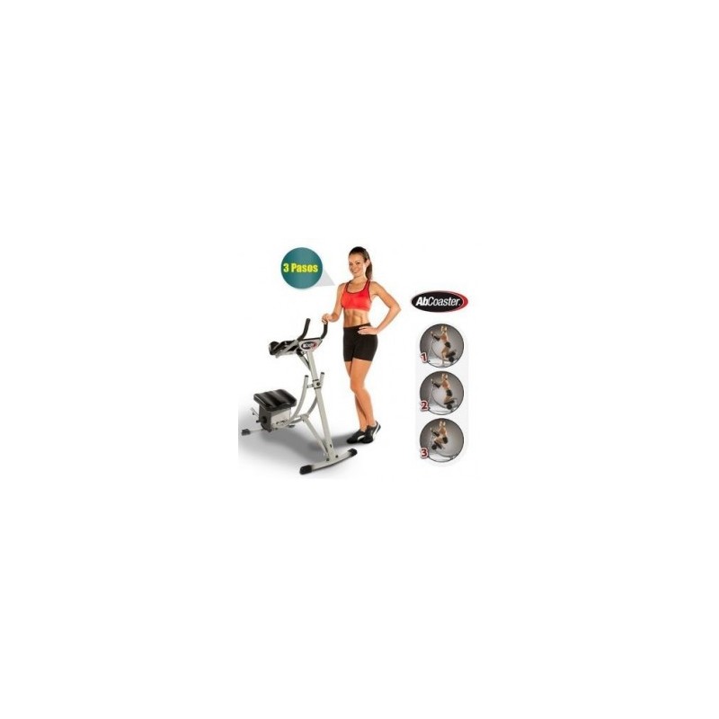 AbCoaster Flex El Modelo De 2014, Ajustable, Y Plegable Ejercitador Abdominales- Gris