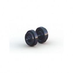 Mancuerna con 12 Kg Energym-Negro