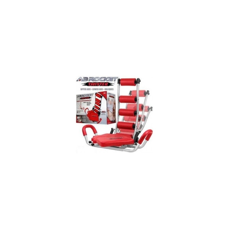 Ab Rocket Twister Abdominales Silla Musculación Pilates Ejercite Su Abdomen Comoda Y Rápidament. AbRocket-Rojo