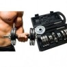 Juego De Pesas 2 Mancuernas Cromadas - Crunch Fitness 34 Lb