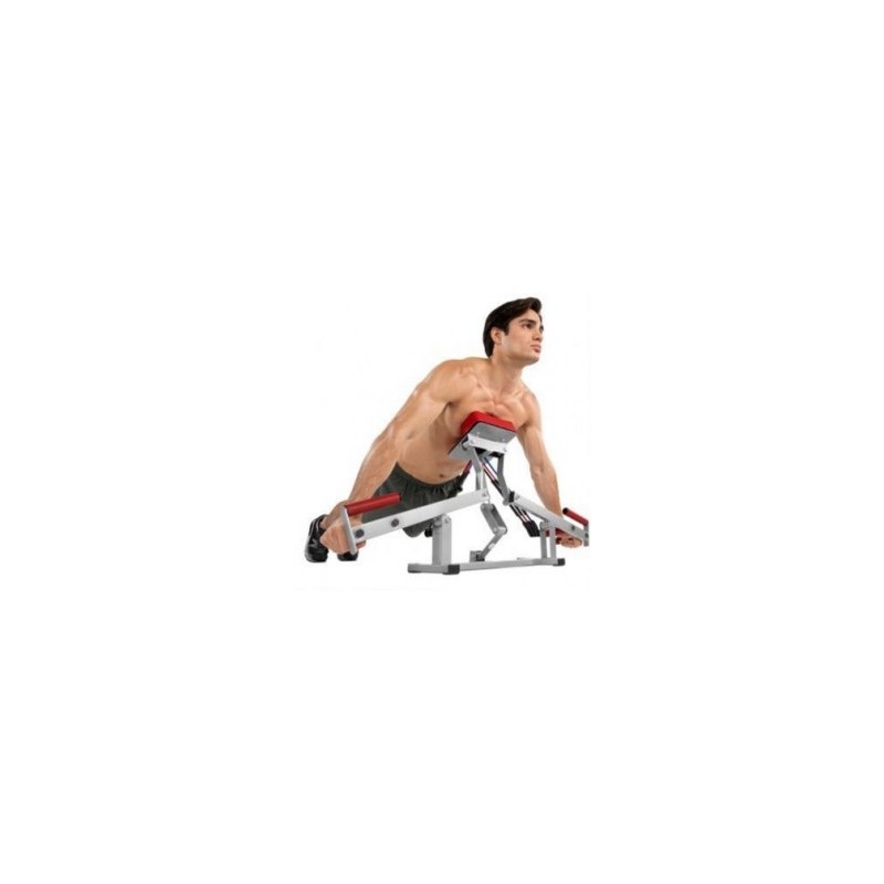 Ejercitador Push Steel Brazo Pecho Abdomen 3 Bandas De Resistencia PUSH-01 Plegable -Rojo