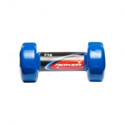 Mancuerna Acero 3 kg Recubierta de Vinil Roker MA-1703-Azul
