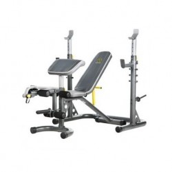 Banca Para Pecho Olimpica Gold´s Gym Banca De Ejercicios GoldsGym Para Pecho-Gris
