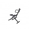 Fitness Crunch Total Maquina Ejercitadora con Niveles Resistencia Tonifica Abdomen Cuerpo - Gris