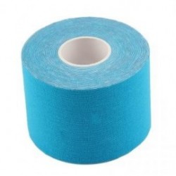 1 rollo de 5cm x 5m Kinesiología Deportes elástico Cinta Dolor muscular Atención Terapéutica (Azul claro)