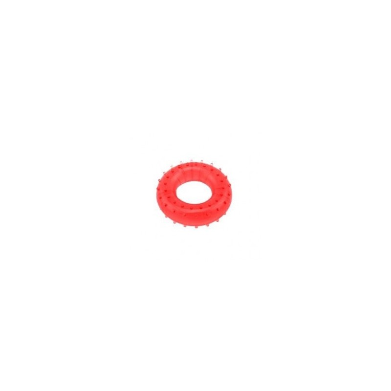ELENXS Grip Strength anillo de dedo Círculo Socorro Masaje muñeca de mano de goma elástica fitness Deportes Soft Red