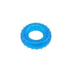 ELENXS Grip Strength anillo de dedo Círculo Socorro Masaje muñeca de mano de goma elástica fitness Deportes azul suave