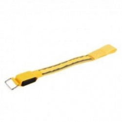 Brazalete Deportes Bike Seguridad LED reflectante correa de la empuñadura Snap Wrap Shine Brazalete Amarillo