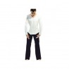 La moda masculina de manga larga pantalón largo (blanco) (negro) del Deporte Ropa de Yoga