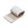 Muñequera Elástica Algodón Goma Sintética Fibra Deporte Protección Velcro Beige Xmas Christmas la Navidad